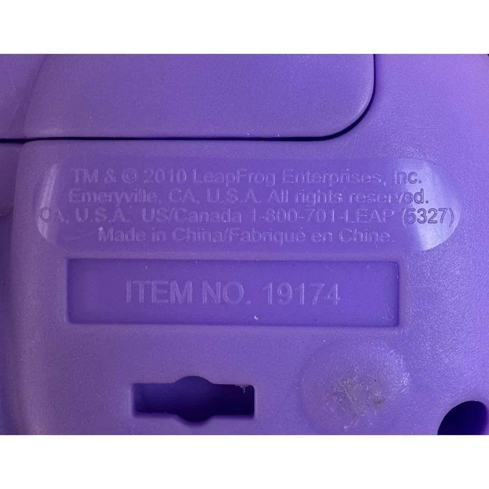 2010 Leap Frog Lettersaurus Purple Dinosaur Lights Songs Interactive Letters‎